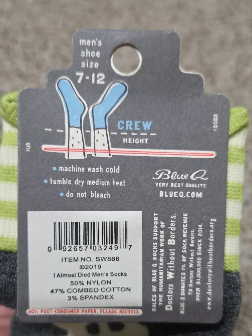 Men's Novelty Skeleton Socks - I Almost Died But It Was Just A Cold